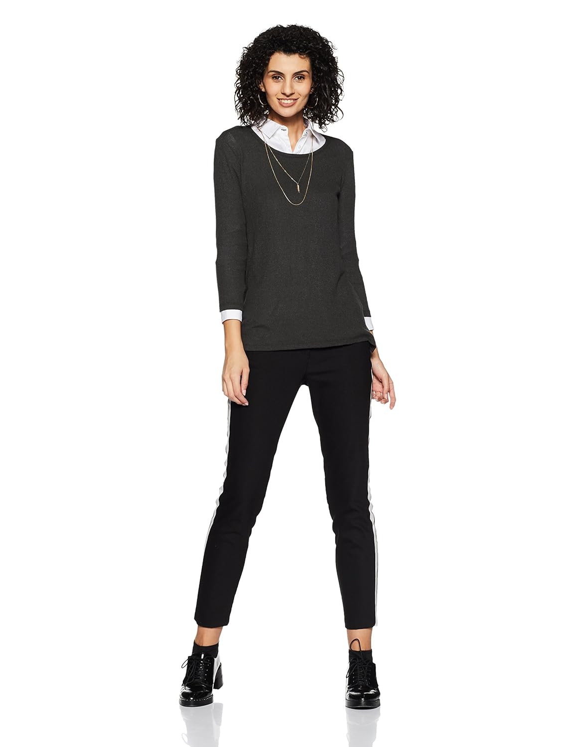 forever 21 women's body blouse rayon pullover