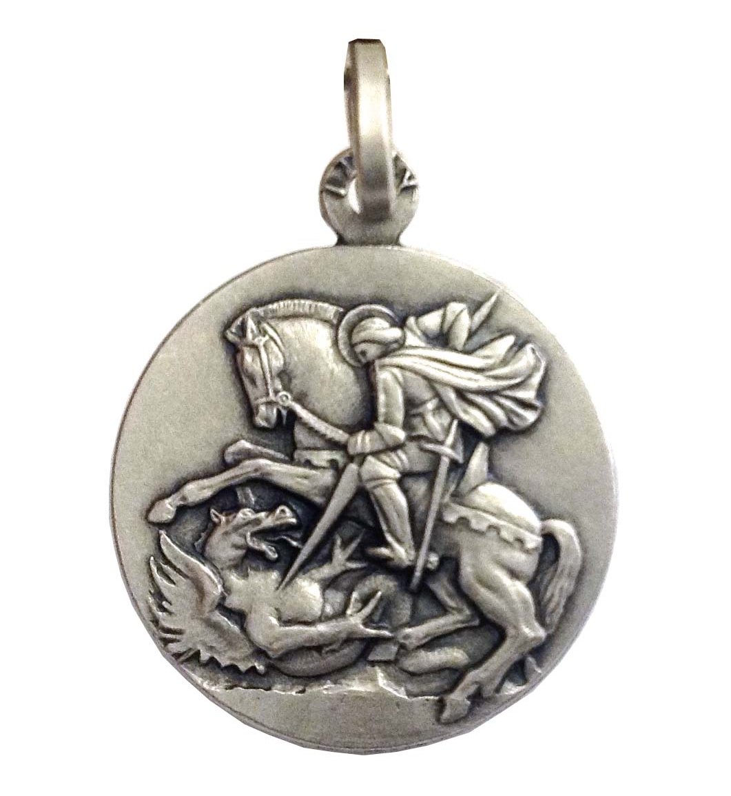 925 Sterling Silver Saint George Medal