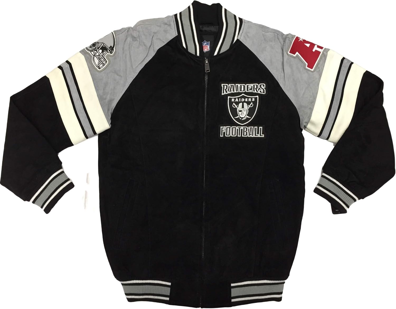 raiders varsity jacket mens