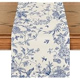 Artoid Mode Beige Table Runner, Seasonal Summer Fall Washable Kitche