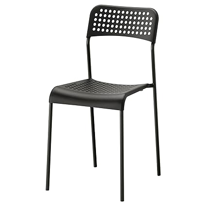 Ikea Adde Chair Black Indoor Outdoor Back Rest Amazon In Home Kitchen
