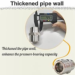 1" Male x 1" Male Hex Nipple Pipe Fittings, 304