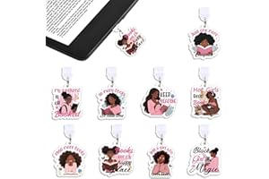 Wxiben Dust Plug Charm for Kindle - 9 Pack Dust Plug Compatible with Type C/USB C Charging Port Pendant Plug Cover for Phone E-Reader Book Lover Gifts Dust Plug Accessories for Women Men