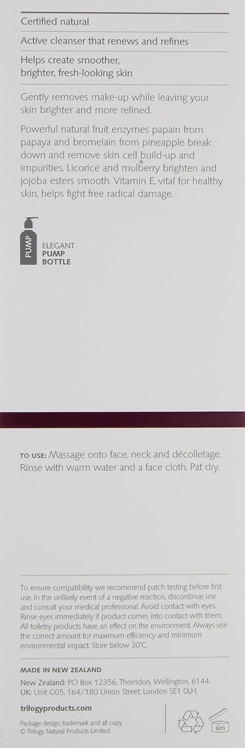 trilogy enzyme cleanser