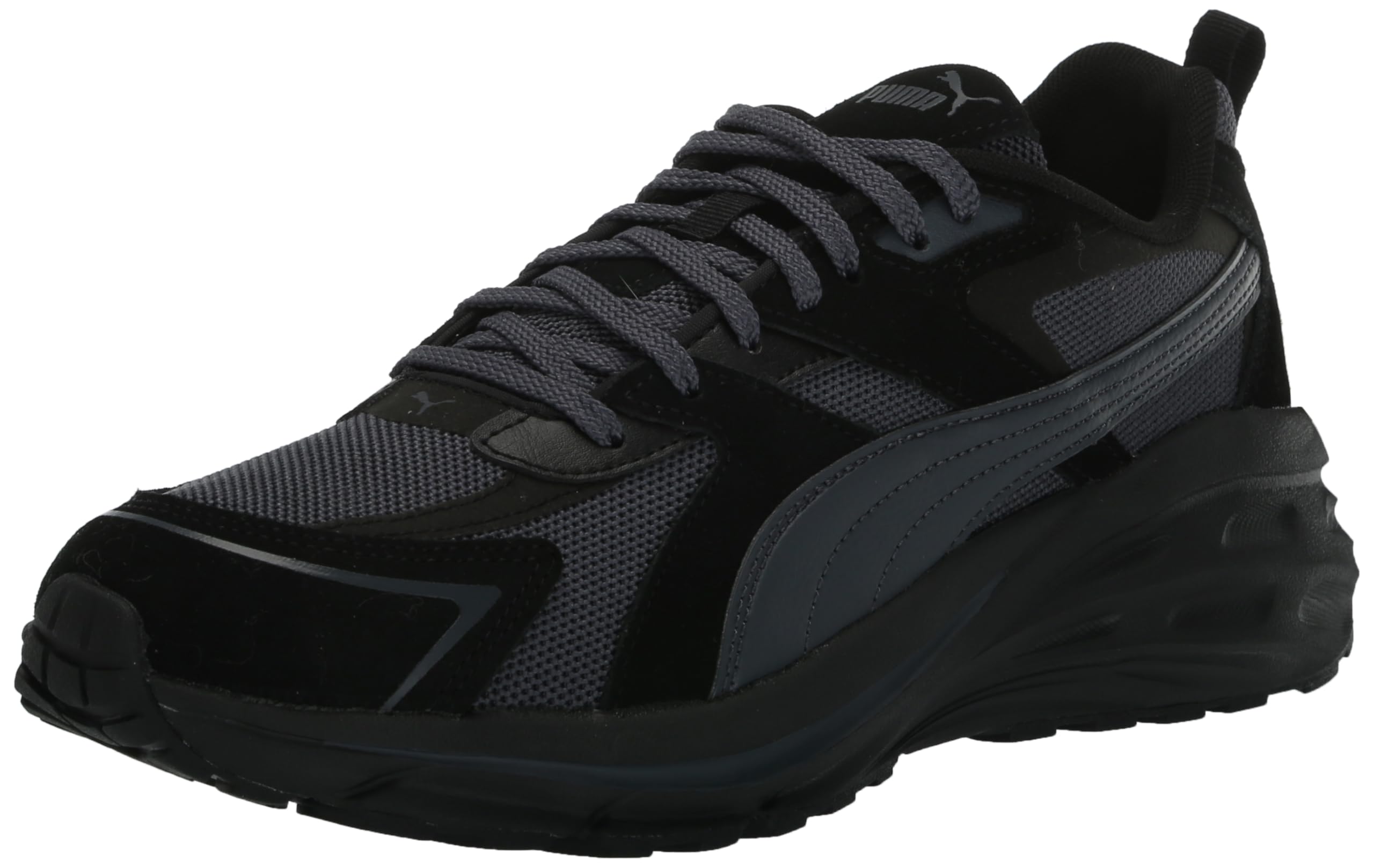 PUMA Mens Hypnotic Sneaker, Mens Black-Strong Gray, 7.5