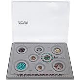 The Beadsmith Elements Bracelet & Anklet Design Bead Board –13.75 x 10.75 x 1 Inches – Removable Transparent Cover – Flocked 