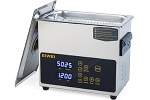 EIWEI 3L Ultrasonic Cleaner, One-Touch Cleaning, Heating, Dual-Frequency, Sweep Frequency, Touch Ultrasonic Cleaning Machine for Labs,Carburetor,Jewelry,Dentures,Automotive Parts