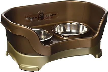 Amazon Com Neater Feeder Deluxe Cat Bronze Mess Proof