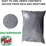 G4GADGET 50 Micron 14 x 21 Polythene Mailing Bags Self Seal Grey view 2