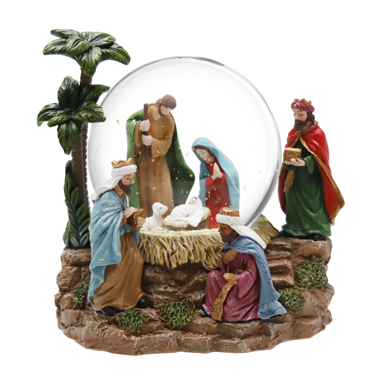 View 1 of *************Broken palm tree***********
Snow Globe Pink Sofa/Dog and Cat Snowglobe with Music Birthday Party Decorations Creative Collectibles (GS8701B-120MM) (Christmas Scene)