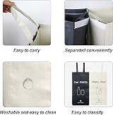 BOMEI PACK 2 Packs Recycling Bins 28 Gal White Gray Double Compartment view 5
