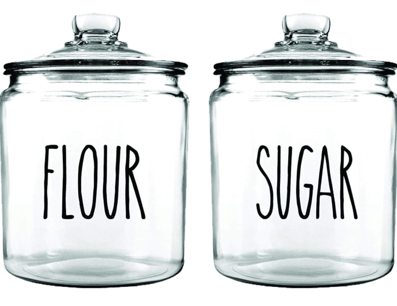 Flour Sugar vinyl decal sticker farmhouse kitchen Handmade