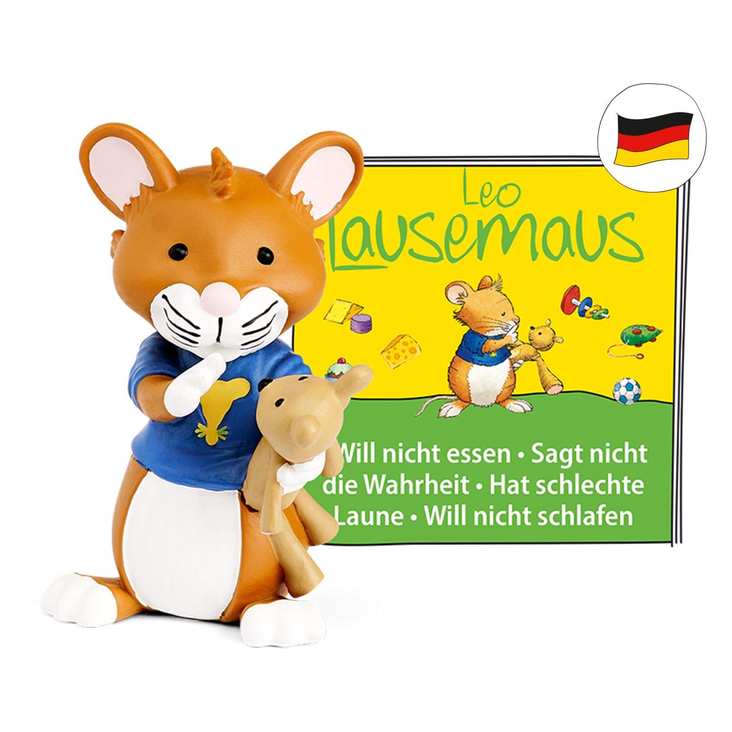 tonies Audio Figures for Toniebox, Leo Lausemaus - The Original Audio Play for Books 1, for Children from 3 Years, Playing Time Approx. 46 Minutes