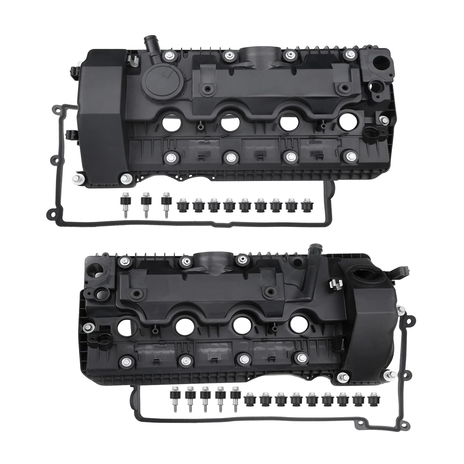 MITZONE N62 Valve Covers Set with Gaskets & Bolts Compatible with 2004 ...