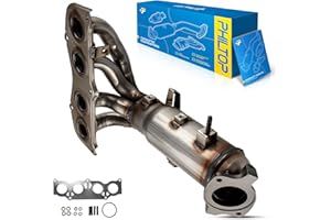 PHILTOP Front Catalytic Converter Compatible with 2002-2006 Camry/Solara 2.4L - Replace# OE 16384, 641518, 40587 Direct-Fit Stainless Steel (EPA Compliant)