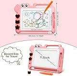 AiTuiTui Dinosaur Magnetic Drawing Board for Kids Pink 3-7 Mess Free view 2