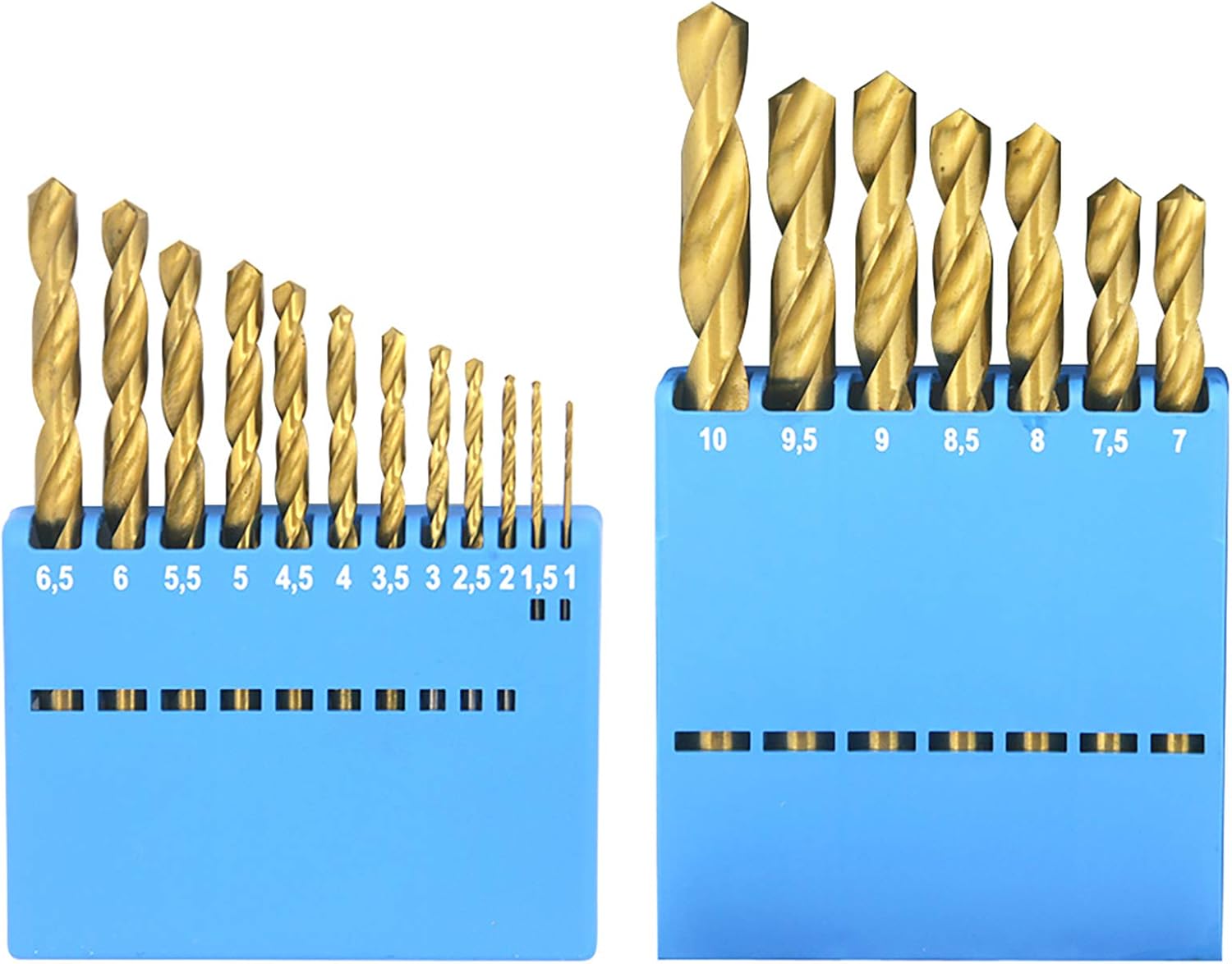 NORTOOLS HSS TiN Coated HSS Drill Bit Set including Round Shank for Steel Soft Metal, Wood & Hard Plastic - Image 3