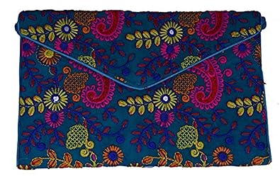 Craft Trade Cotton Embroidered Clutch Bag For Women & Girls