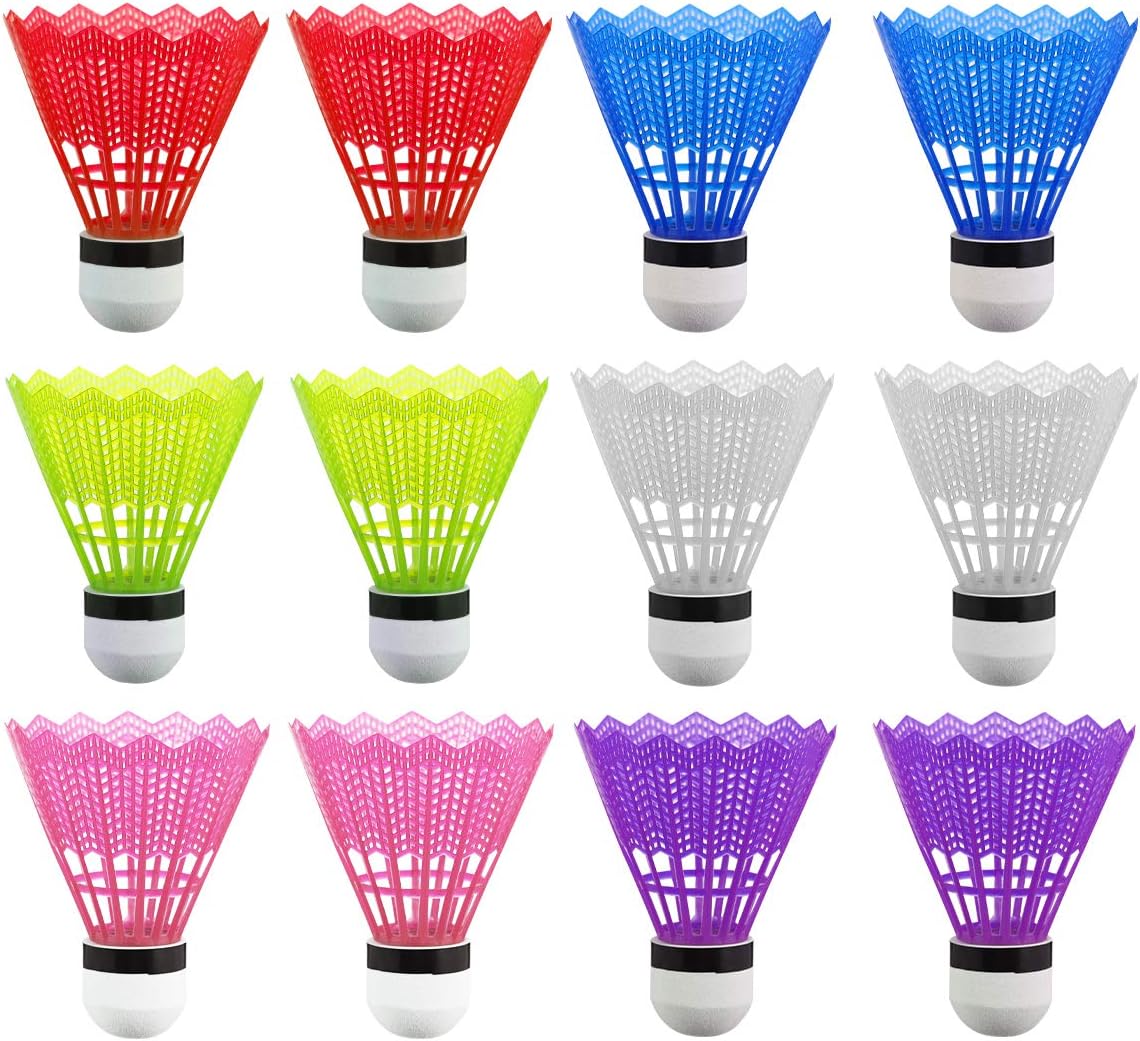 BESPORTBLE Pack of 24 Badminton Shuttlecocks Badminton Plastic Ball Foam Head for Kids Adults Sport Activities Exercise Random Color : Sports & Outdoors