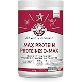 Manitoba Harvest Hemp Yeah! Organic Max Protein Powder, Unsweetened, 454g; with 20g protein and 4.5g Omegas 3&6 per Serving, 