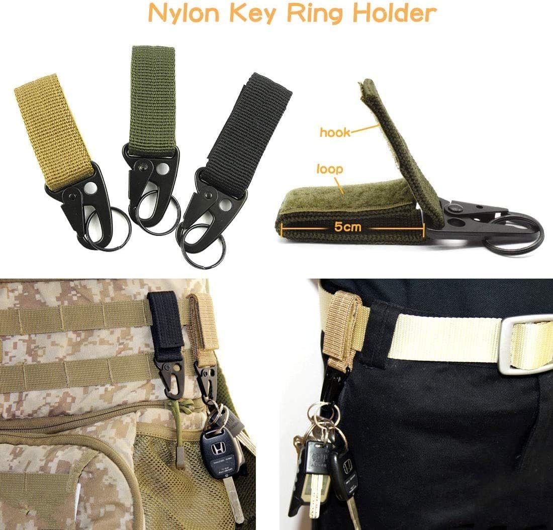 42 PCS Tactical Gear Clip Molle bing Attachments for Tactical Bags