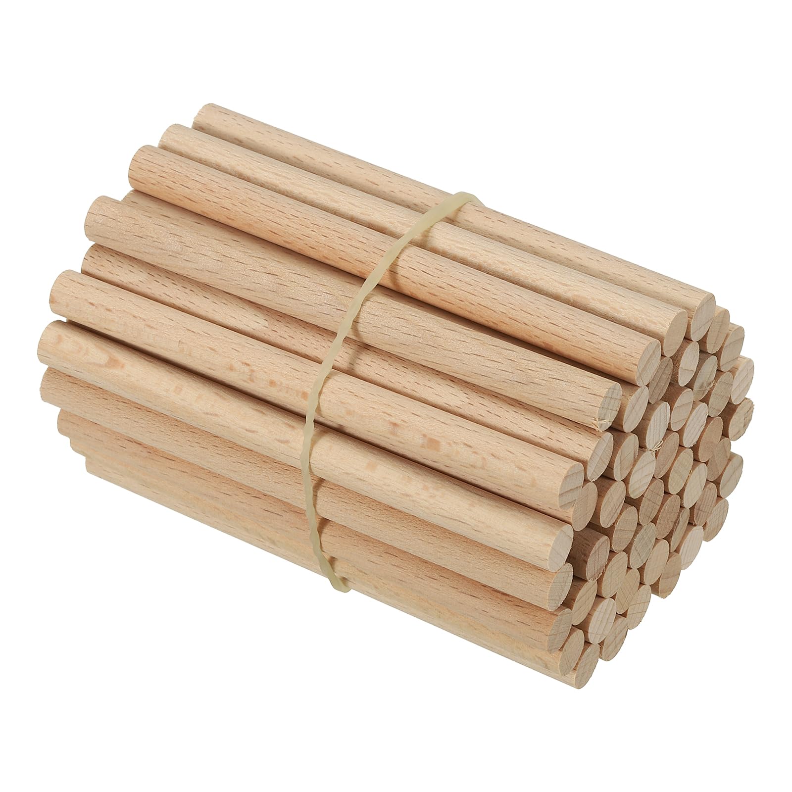 PATIKIL 50 Pcs 5/16 x 4 Inch Wooden Dowel Rods for DIY Crafts and Home Decor