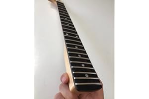 NETANCE Reverse headstock Guitar neck Maple 22Fret Rosewood Full scalloped Fretboard Dot Inla Gloss DIY