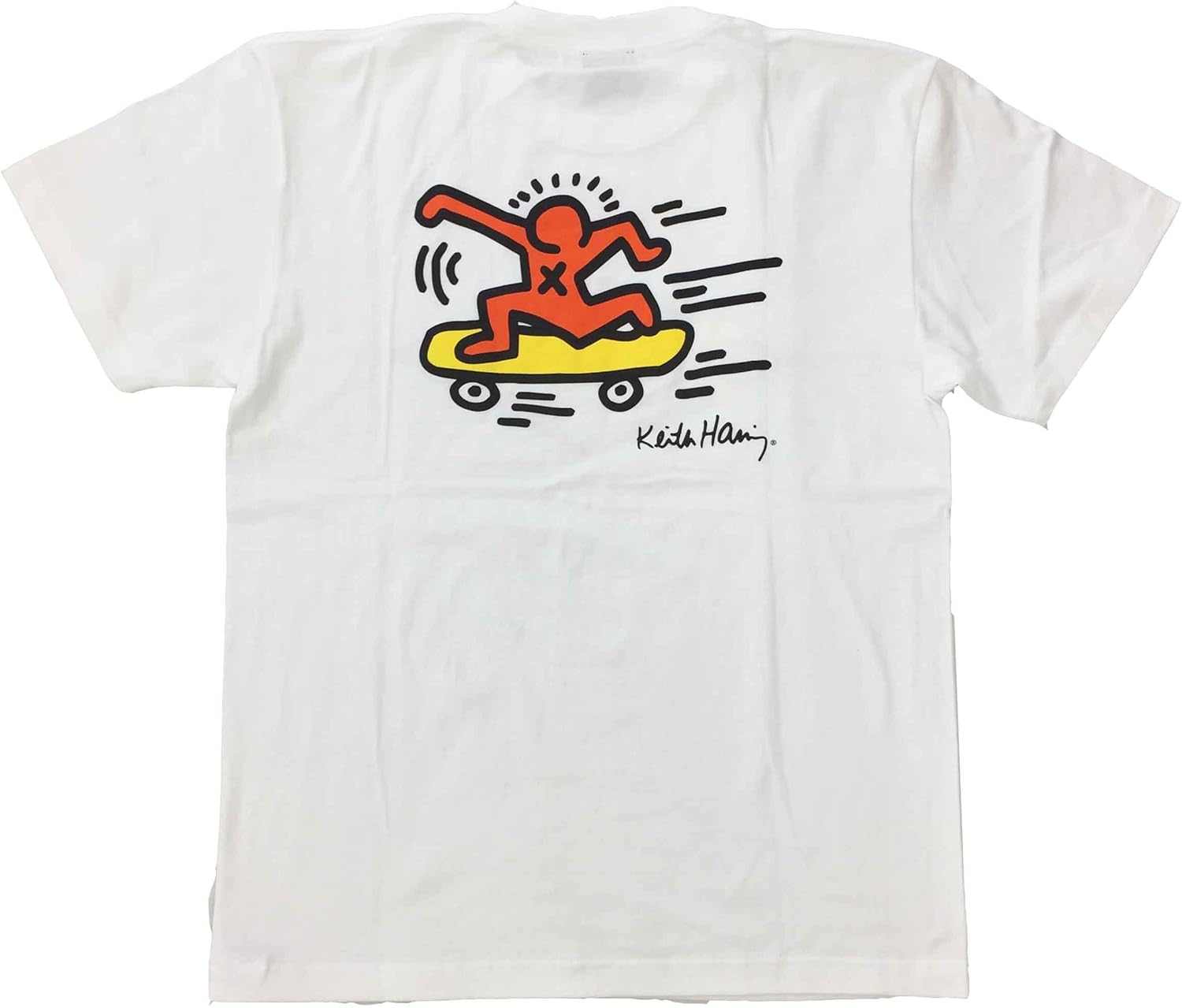 Amazon Thrasher Keith Haring Tee Kh Th1701 スラッシャー キース ヘリング Tシャツ M Wh Yellow Tシャツ カットソー 通販