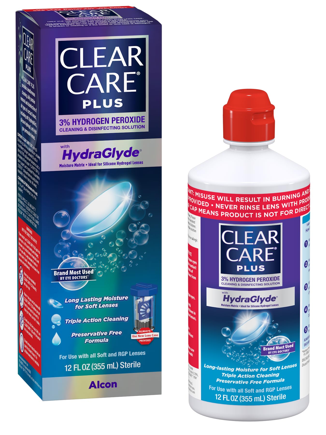 Clear Care Plus Cleaning and Disinfecting Solution