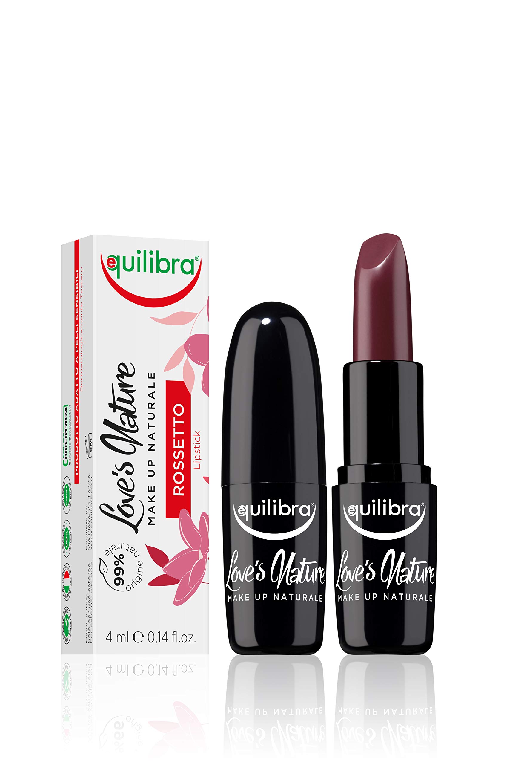 Love's Nature by Equilibra Lipstick with Shea Butter and Jojoba Oil (Red Amaranth)