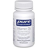 Pure Encapsulations Vitamin D3 125 mcg (5,000 IU) - Supplement to Support Bone, Joint, Breast, Heart, Colon, and Immune Health* - with Vitamin D - 60 Capsules