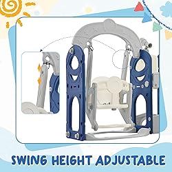 Virubi 6 in 1 Toddler Slide with Swing