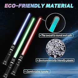 Beyondtrade 12 Colors Lightsabers Toy 2 in 1