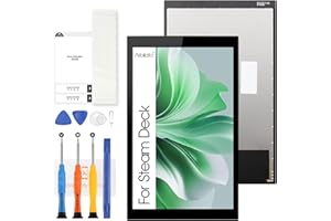 Arbilato Screen for Steam Deck Screen Replacement for Steam Deck LCD Screen Anti-Glare LCD Display Digitizer Assembly Repair 
