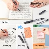 Shuttle Art 25 Pack Rollerball Pens 0.5mm Extra Fine Black Ink Quick Drying view 4