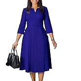 Wear to Work Midi Dress for Women Business Casual A-line Dress Elegance Church Outfits