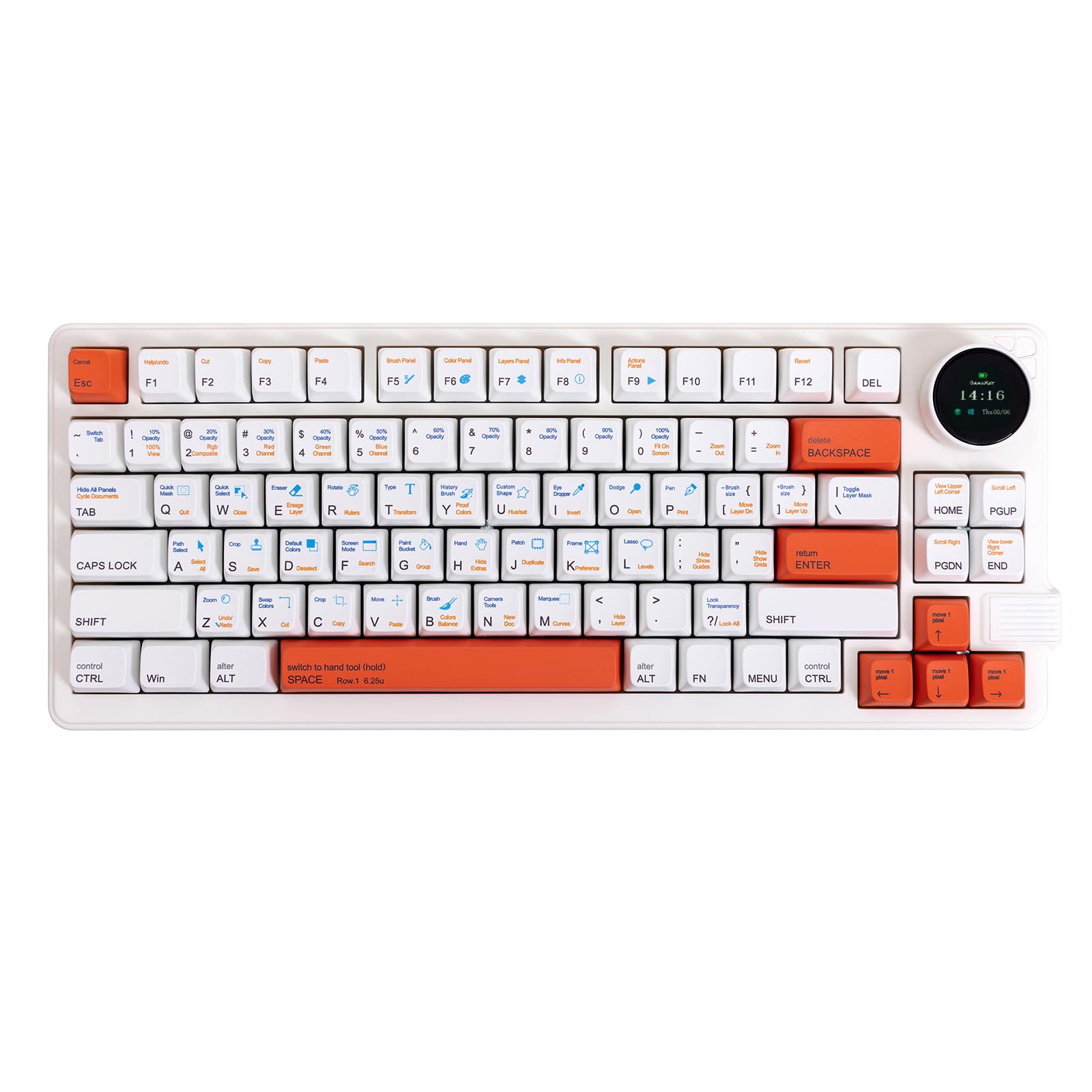 Mua LK75 75 Silent Mechanical Keyboard with 2 in 1 TFT Smart Display&Knob, Bluetooth 5.0/2.4GHz