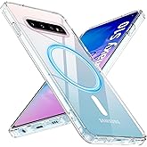 Cum2giff Magnetic for Samsung Galaxy S10 Phone Case, S10 4G-NOT 5G Compatible with Magsafe, Shockproof Military Grade Drop Protection, Crystal Clear Slim Rugged Cover Shockproof Case for S10, Clear