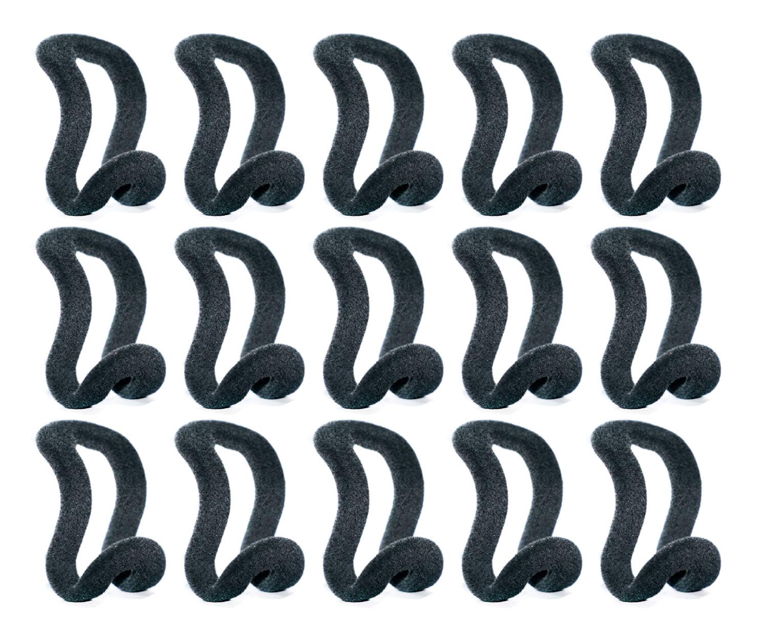 Igoolee Mini Cascading Hanger Hooks, 50 Pcs Hanger Connection Hook for Clothes Hanger or Velvet Hanger(Black)