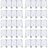 JohahaTim Drawstring Backpack Bulk 40 Packs Draw String Bags for Gym Sports Trip Pedestrianism Cinch Sack DIY for Women Men with Memo Card(White)