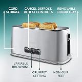 Breville Edge Silver 4-Slice Toaster with Extra Long Slots Brushed Stainless view 5
