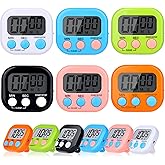12 Pack Digital Kitchen Timers, Magnetic Countdown Timer with Loud Alarm | Big Digits, Backing Stand, Classroom, Teachers, Kids, Shower, Study, Work, Exercise, Training, Cooking.