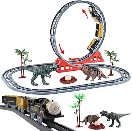 deAO Jurassic World Train Track Play 