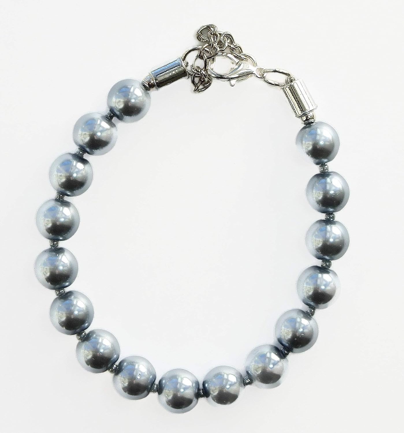 Steel grey pearl bracelet 17077BR Amazon.co.uk Jewellery