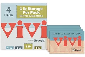 Vivi Fresh Humidity Control Packs in Resealable Bag | For All Airtight Storage Containers, Store Longer and Preserve Freshnes