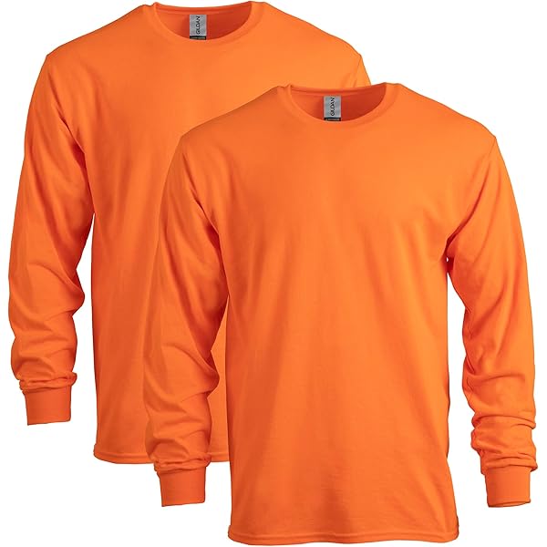 Gildan Camiseta De Manga Larga De Algodón Pesado Para Hombre, Estilo G5400, Paquete De 2 XL Sportgrey-Military, Verde Militar/gris Deportivo