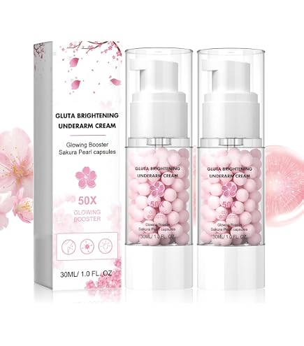 Xoyssfy 2PCS Gluta Brightening Booster Cream, Underarm Brightening Cream, Brightening Booster Sakur Pearl Capsules,Body Care Cream,Exfoliating Body Gel For Women : Beauty & Personal Care