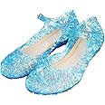 techcity Princess Girls Sandals Dress Up Dance Party Cosplay Jelly Shoes for Kids Toddler Mary Janes