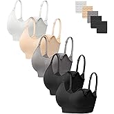 HBselect Women Maternity Bras 5 Pack Nursing Bras for Breastfeeding Seamless Pregnancy Sleep Bralette with Extra Extenders
