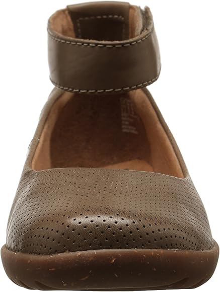 clarks flats with ankle strap